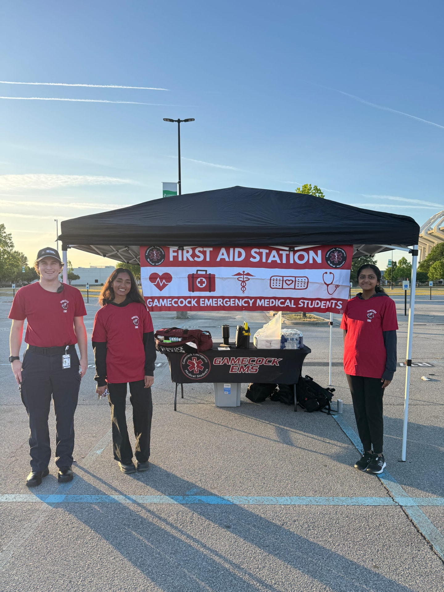 Gamecock EMS members staffing a first aid station